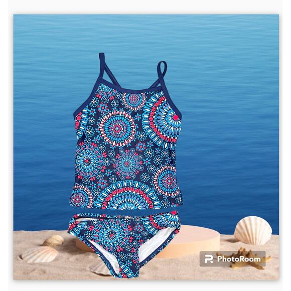 Kanu Surf Girls' Melanie Tankini Swimsuit Size 4T - Picture 1 of 7